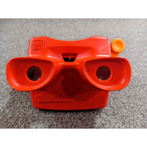 Vintage GAF View-Master Red Viewer w/ Orange Lever + Backyardigans Dics - Picture 9 of 11